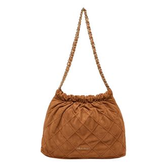 Carlo Colucci Su&egrave;de Schoudertas - Dames - Schoudertassen - Bruin - ONE Size - Su&egrave;de - Tassen