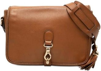 Gucci Pre-owned Cross Body Bags, female, Brown, Size: ONE SIZE Pre-owned Marrakech Crossbody Bag