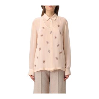 Fendi Mujer, Blusas y Camisas, Rosa, Talla: S