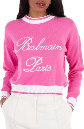 Balmain Signature Knit Jumper, Brand Size 34 (US Size 2)