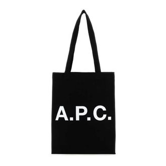A.P.C. Tote Bags, male, Black, Size: ONE SIZE Lou Tote Bag
