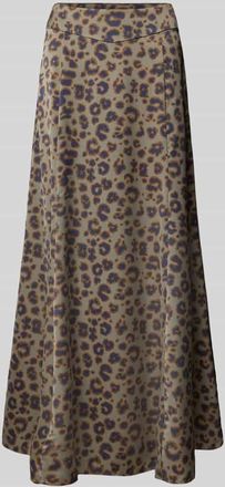 BA&SH Maxirock mit seitlichem Reißverschluss Modell BLAIRE in Khaki, Größe 34