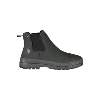 U.S.Polo Association Black Polyurethane Mens Mens Boot