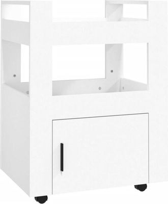 vidaXL Vidaxl - Carrito de cocina madera contrachapada blanco 60x45x80 cm