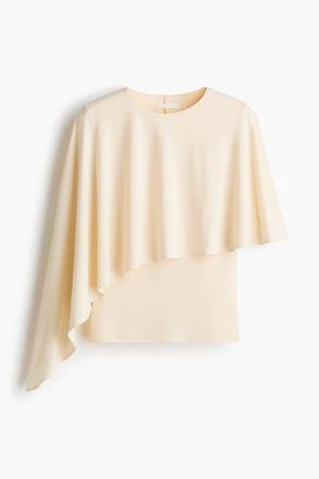 H&M Cape-detail Top in Pale Orange at Nordstrom, Size X-Small