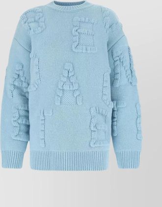 Bottega Veneta oversize shetland alphabet sweater