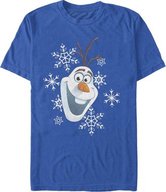 FROZEN Mens Frozen Olaf Smile Graphic T-Shirt in Royal Blue at Nordstrom, Size Xxx-Large