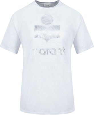 Isabel Marant Womens Zewel T-Shirt White Linen