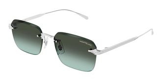 Montblanc MB0456S 005 Mens Sunglasses Silver Size 54