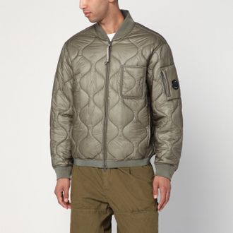 C.P. Company Bomber con zip grigio roccia