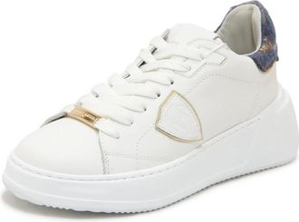 Philippe Model Tres Temple Low - Dames - Sneakers - Wit - 36 EU - Leer - Schoenen