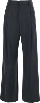 Tela Broeken, Dames, Grijs, S, Wol, Grijze Casual Broek Niside