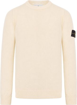 Stone Island MELANGE EFFECT SWEATER WITH COMPASS LOGO - Stone Island - Man