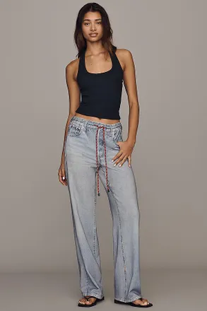 Rag & Bone Miramar High-Rise Wide-Leg Terry Jeans