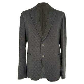 Giorgio Armani Single-breasted Blazer in Black Wool