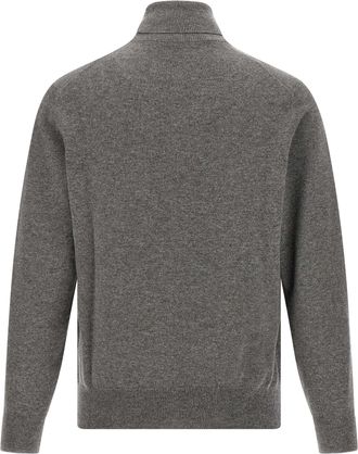 Brunello Cucinelli Mens Gray Cashmere Cardigan Clothing