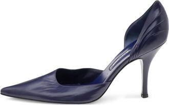 Sergio Rossi pre-owned 95mm pointed-toe pumps - women - Calf Leather/Calf Leather/Calf Leather - 40 - Purple