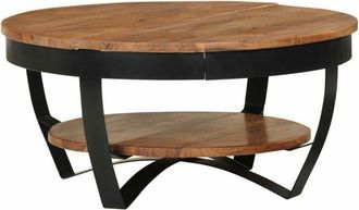vidaXL Coffee Table 65x65x32 cm Solid Acacia Wood Vidaxl