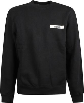 Jacquemus Black Crewneck Logo Sweatshirt