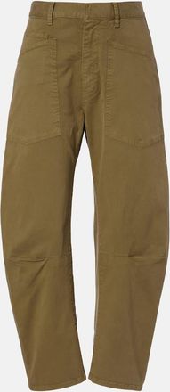 Nili Lotan Shon cotton twill barrel-leg pants