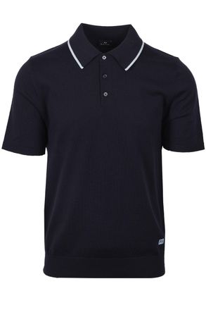 Paul Smith Mens SWEATER SS POLO NAVY Cotton - Size X-Large
