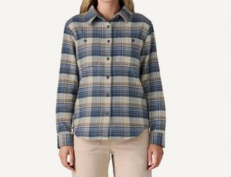 Patagonia Fjord Flannel Shirt In River Plaid: Barnacle Blue