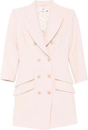 Elisabetta Franchi Double-breasted Peaked-lapel Mini Dress