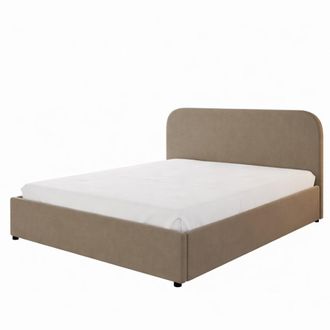 Concept Usine Cama con canap&eacute; abatible 160 x 200 cm, terciopelo gris topo