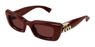 Gucci GG1827S 003 Womens Sunglasses Burgundy Size 49