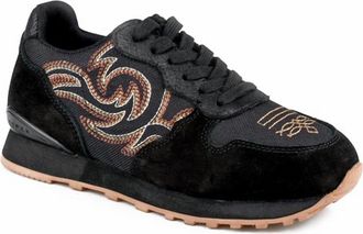Roper Womens Giddy Up Spice Jogger Casual Shoe In Black