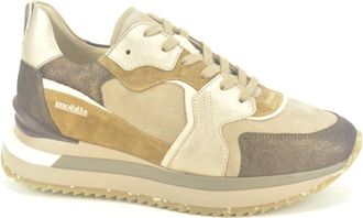 Mephisto Kameel Brons Runner Stijlvolle Sneakers - Dames - Sneakers - Bruin - 34 1/2 EU - Schoenen