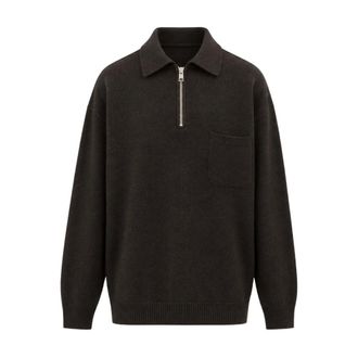 Amaranto Jersey de pico - Knitwear - Hombre - Marr&oacute;n - XL