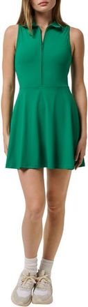 Travis Mathew Move Half-Zip Sleeveless Dress in Green Tambourine at Nordstrom, Size Xx-Large