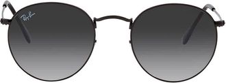 Ray-Ban Round Flat Lenses Grey Gradient Unisex Sunglasses RB3447N 002/71 50