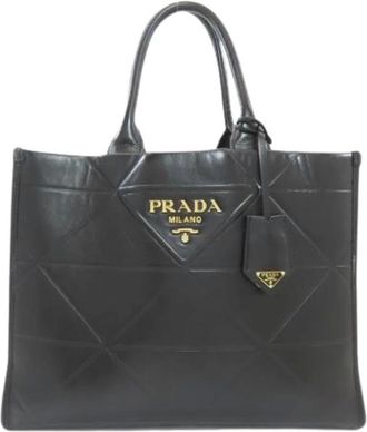 Prada Pre-owned Tote Bags, female, Black, Size: ONE SIZE Pre-owned Vintage Tote