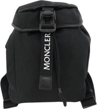 Moncler Pre-owned Backpack - Dames - Vintage Rugzakken - Zwart - ONE Size - Nylon - Vintage