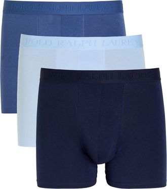 Polo Ralph Lauren Stretch-cotton Trunks - set of Three - Blue - XL