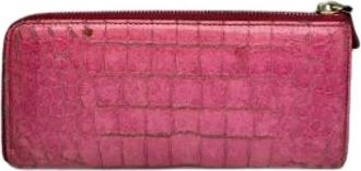 Miu Miu Pre-owned Wallets, female, Pink, Size: ONE SIZE Pre-owned Leather Wallet