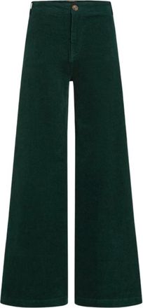 King Louie Peppa Broek Corduroy - Dames - Broeken - Groen - Maat: XL Corduroy