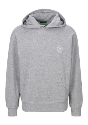 Benetton Hoodie, Herren, Gr. L, grau (grau meliert), Sweatware, Obermaterial: 100% Baumwolle, UNITED COLORS OF BENETTON, meliert, Rippb&uuml;ndchen, Sweatshirts Hoo