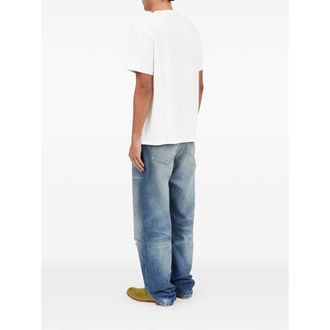 Maison Margiela Logo-Print Cotton T-Shirt - White