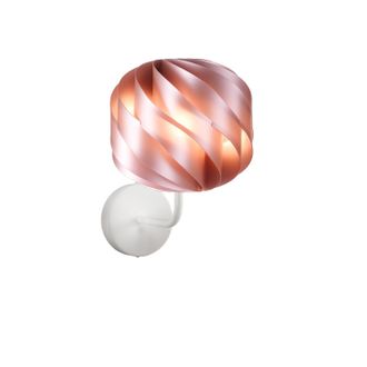 Linea Zero Applique Moderna Globe 1 Luce In Polilux Rosa Metallico Made In Italy
