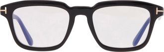 Tom Ford Blue Light Block Rectangular Mens Eyeglasses FT6032-B 001 52