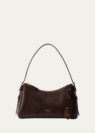 Prada Aimee Medium Leather Shoulder Bag