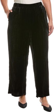 Eileen Fisher Plus Silk-Blend Wide Ankle Pant