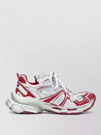 Balenciaga sneakers contrasting panels rubber sole design