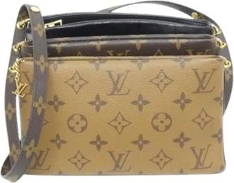 Louis Vuitton Pre-owned Canvas Cross Body Bag - Dames - Vintage Schoudertas - Bruin - ONE Size - Vintage