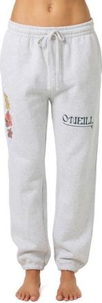 O'Neill Relaxed Embroidered Joggers in Heather Grey at Nordstrom, Size Xx-Large