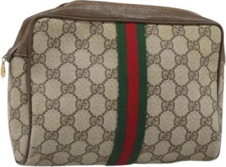 Gucci Pre-owned Clutches, female, Beige, Size: ONE SIZE Pre-owned Plastic Clutch