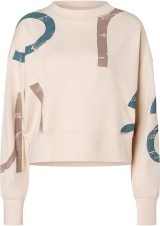 super.natural Capital Logo Krissini Pullover f&uuml;r Damen | beige